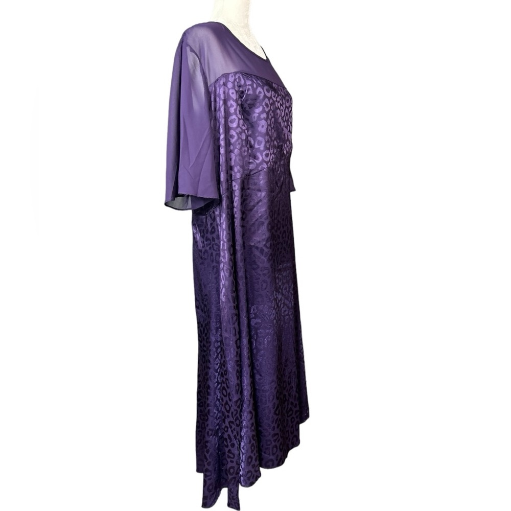 NEW Avenue Evening Dress 22/24 Purple Whimsagoth Fairy Flowy Feminine - Picture 2 of 10